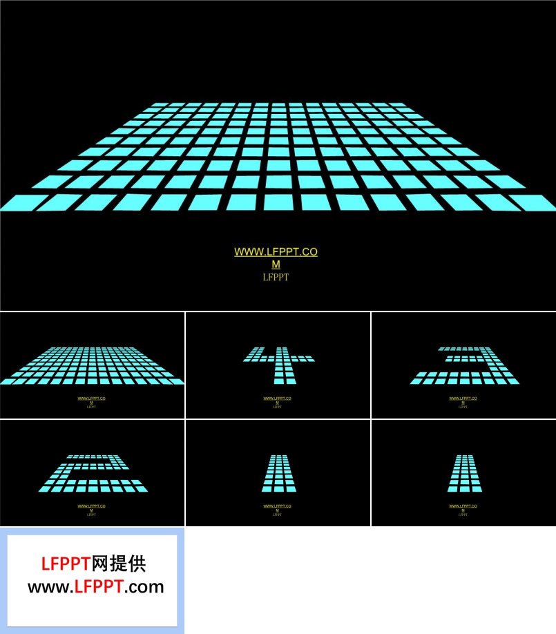 碎片方塊5秒倒計時特效之創(chuàng)意開場動畫PPT模板