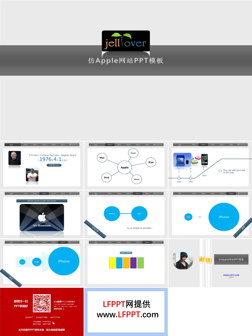 仿蘋(píng)果網(wǎng)站風(fēng)格PPT