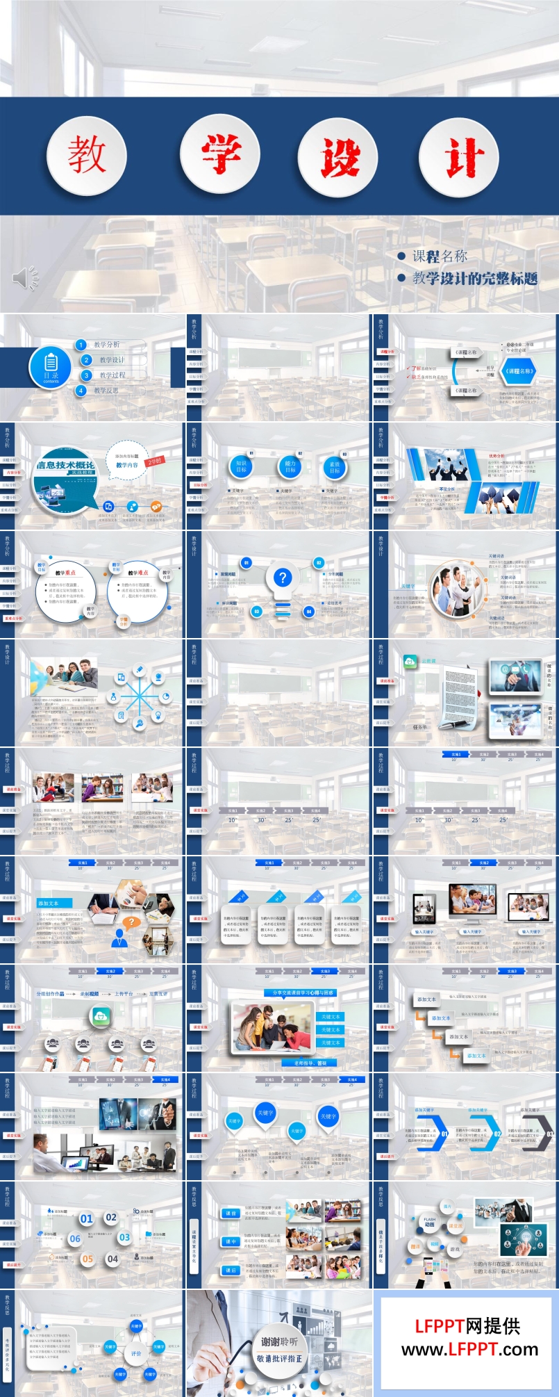 教學(xué)課件設(shè)計PPT模板