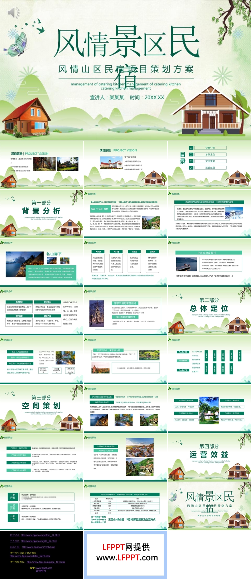 景區(qū)民宿項(xiàng)目策劃方案PPT模板