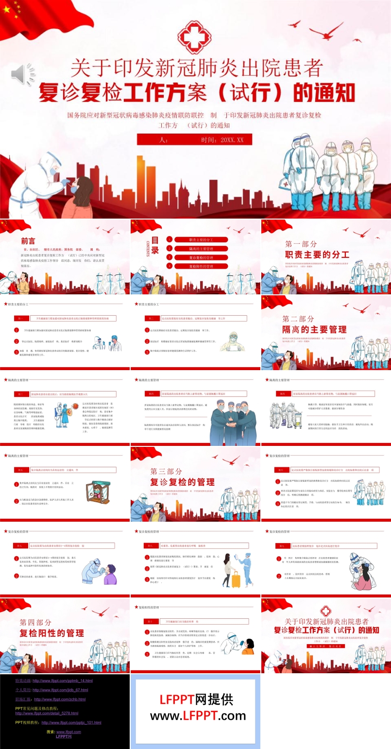 新冠肺炎出院患者復(fù)診復(fù)檢工作方案（試行）的通知PPT