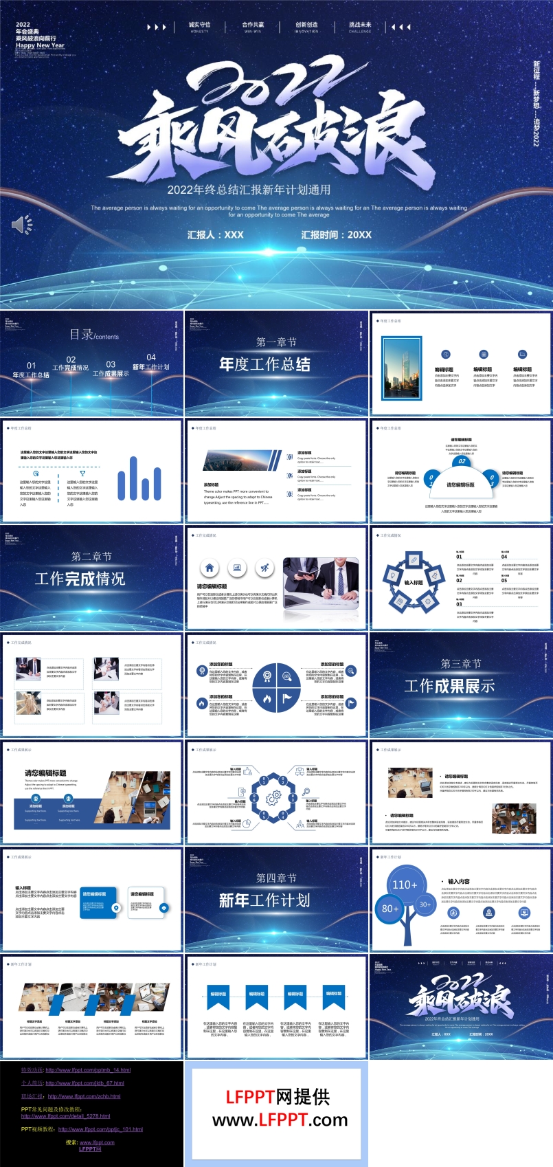 2022乘風(fēng)破浪工作總結(jié)PPT