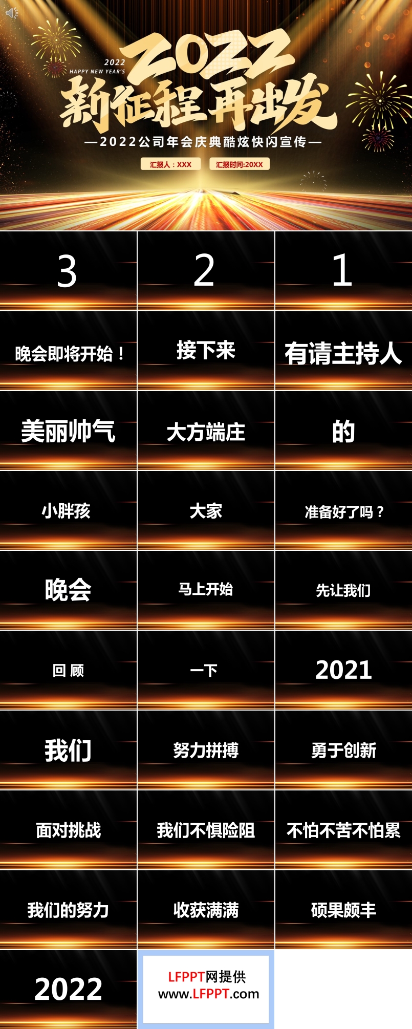 2022公司年會(huì)快閃PPT