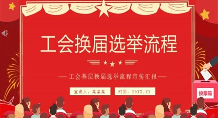 工會基層換屆選舉流程宣傳匯報動態(tài)PPT