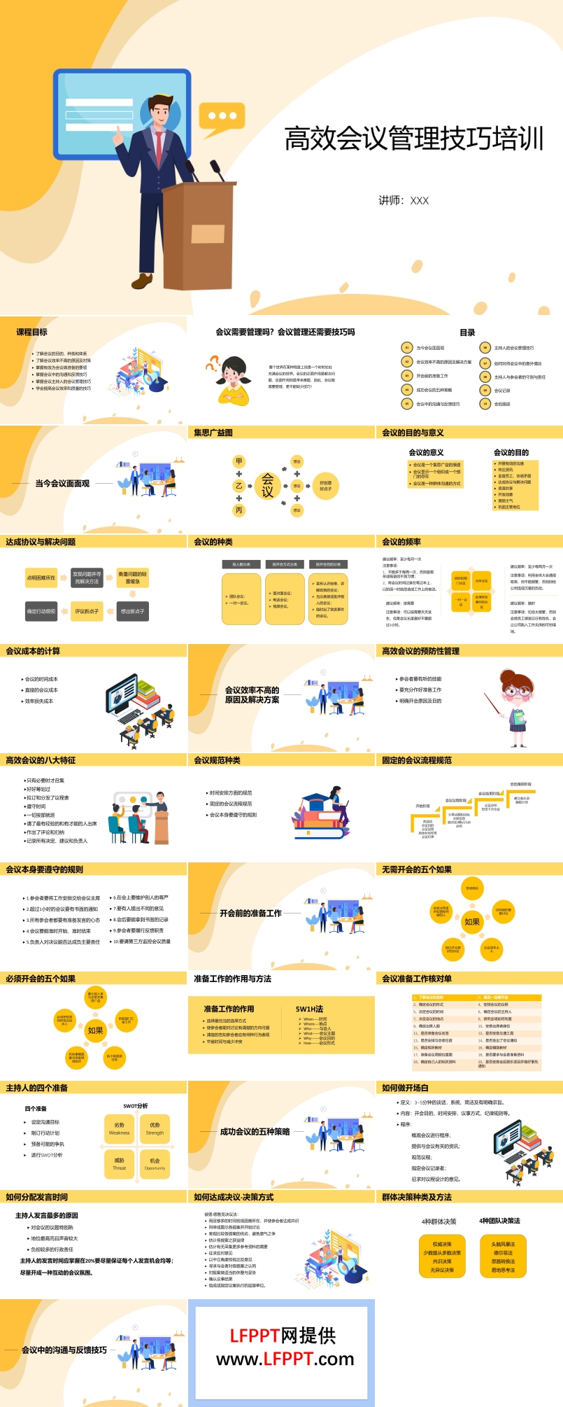 高效會議管理技巧培訓(xùn)課件PPT