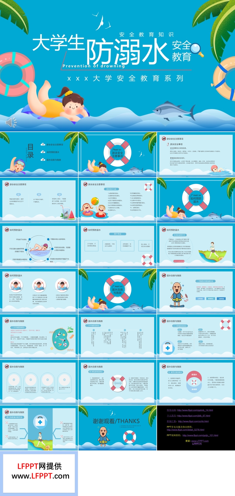 大學(xué)生防溺水安全教育知識(shí)課件PPT