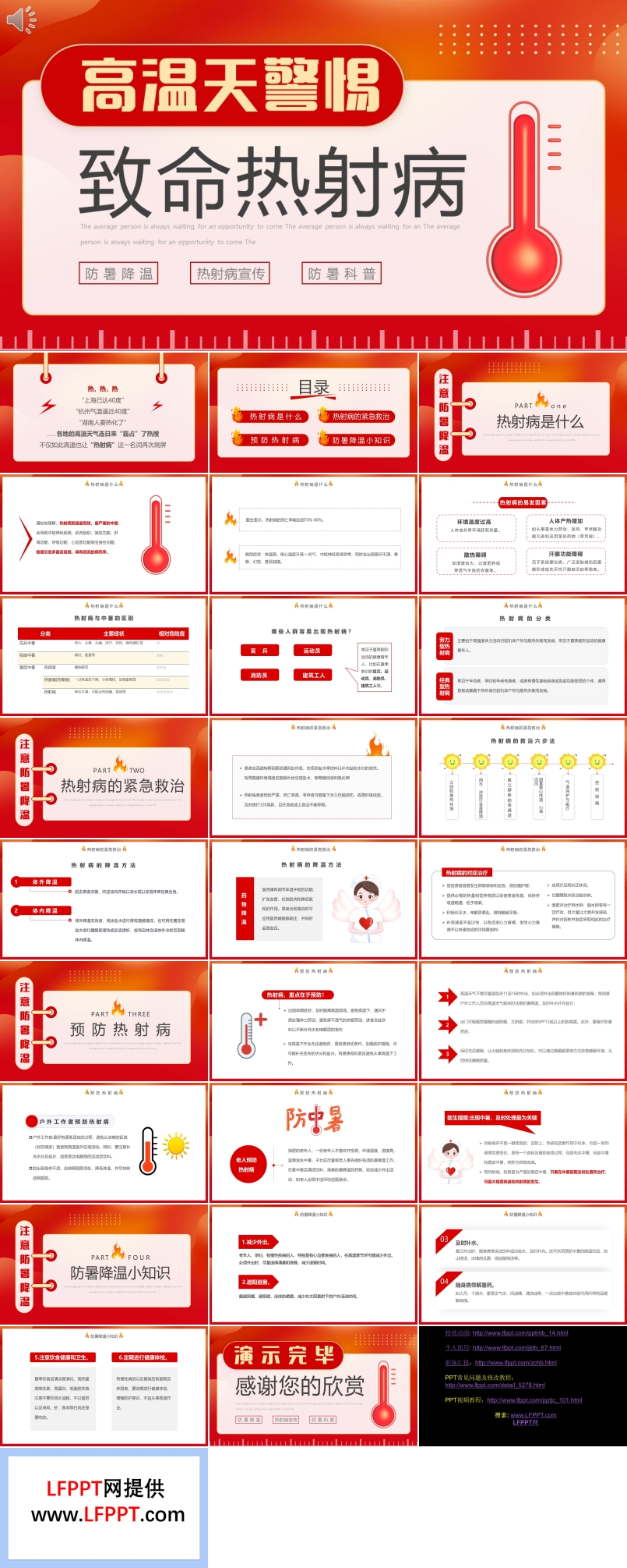 警惕致命熱射病宣傳PPT