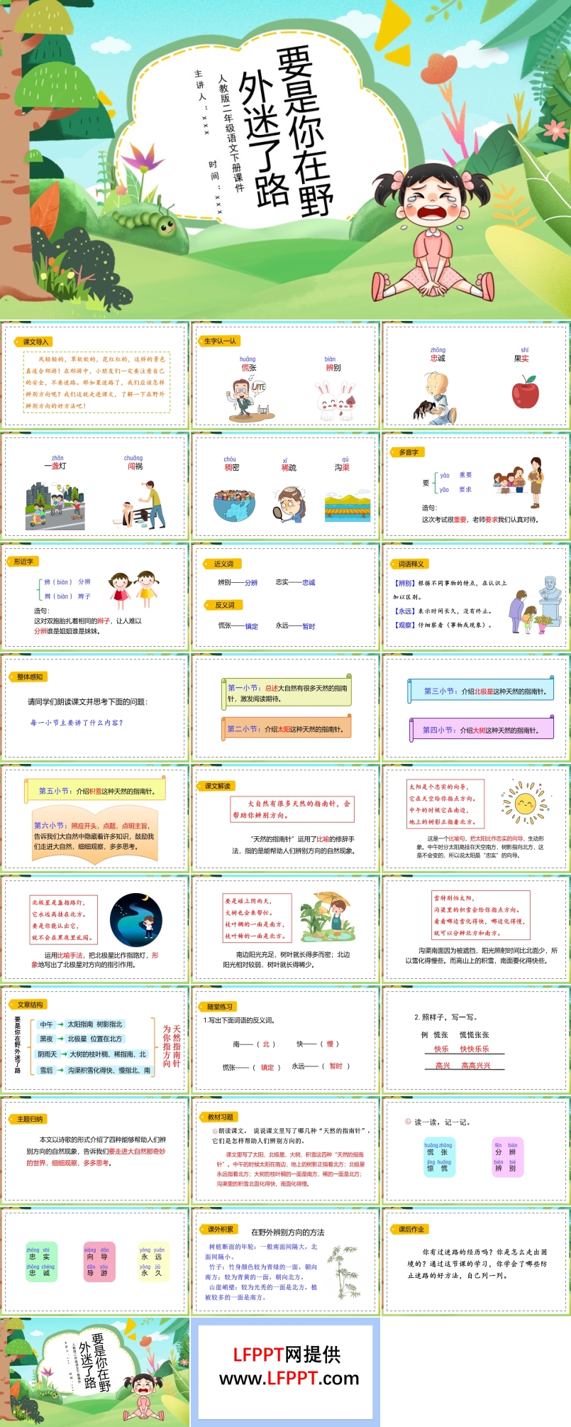 要是你在野外迷了路ppt課件